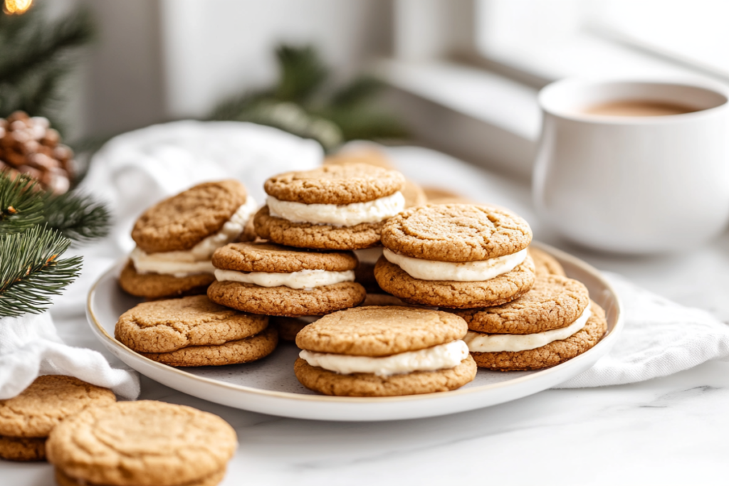 Gingerbread Cheesecake Cookies