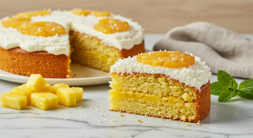 Pineapple Paradise Cake Slice