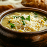 warm pastina soup recipe in an Italian